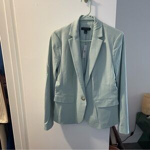 Ann Taylor Matching Women’s Work Suit (in light blue / mint)